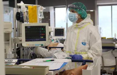 Nueva UCI para pacientes con COVID-19 en el Hospital Trueta