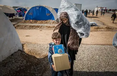 Protección y asistencia a la población desplazada en Irak