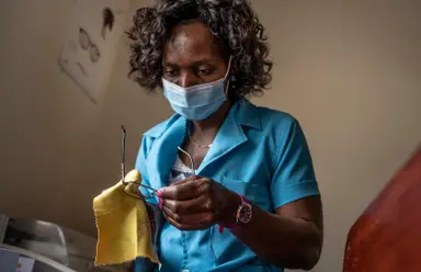 Atención ocular a la población rural en Mozambique