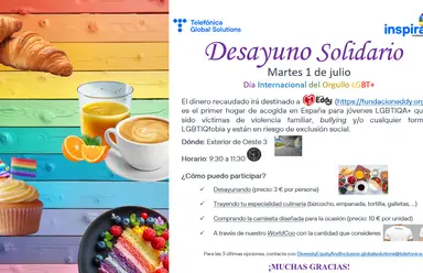 Desayuno Solidario en TGS por el Día Internacional del Orgullo LGBT+
