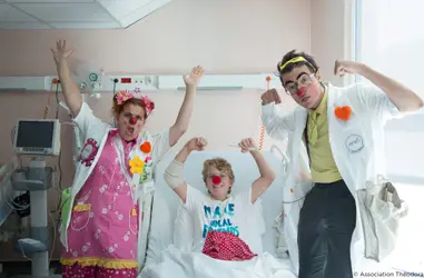 Visitas de los Doctores Sonrisa a niños hospitalizados