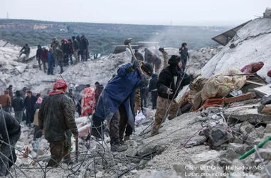 Atención médica a personas afectadas por el terremoto en el norte de Siria y Turquía