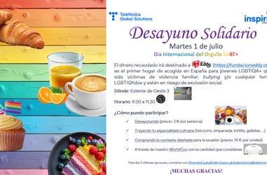 Desayuno Solidario en TGS por el Día Internacional del Orgullo LGBT+