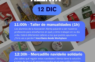 Taller de manualidades y mercadillo navideño solidario en TGS  