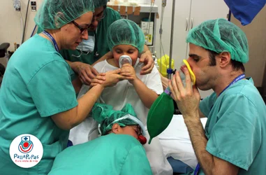 Visitas a niños y niñas hospitalizados 