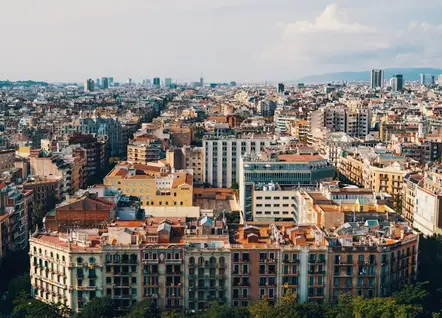 Barcelona vista desde el aire