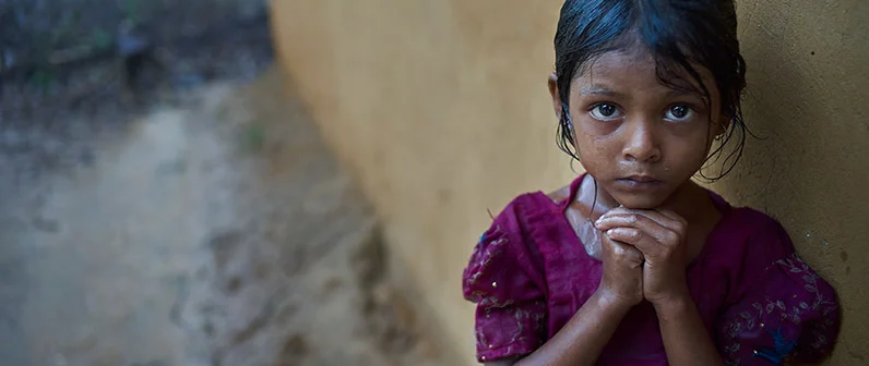 Atención médica a niños y niñas rohingya