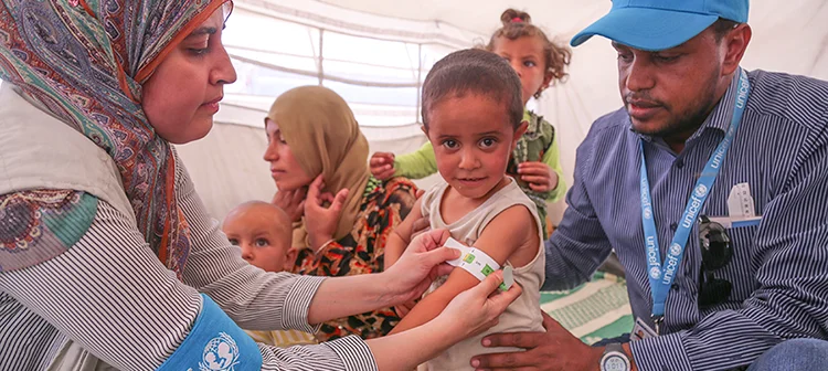 Nutrición infantil en Siria