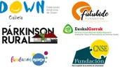 EUSKAL GORRAK, FUTUBIDE FUNDAZIOA, la FEDERACIÓN DOWN GALICIA, la FUNDACIÓN NEMO, la FUNDACIÓN CNSE y la FEDERACIÓN ESPAÑOLA DE PARKINSON (FEP)