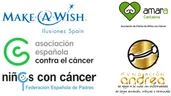 AMARA CANTABRIA, ASOCIACIÓN ESPAÑOLA CONTRA EL CÁNCER, FEDERACIÓN ESPAÑOLA DE PADRES DE NIÑOS CON CÁNCER, FUNDACIÓN ANDREA DE APOYO A LOS NIÑOS CON ENFERMEDADES DE LARGA DURACIÓN, CRÓNICAS O TERMINALES y MAKE-A-WISH
